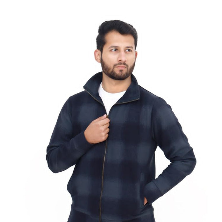 Men’s Blue Jacket – Comfortable & Stylish Casual Wear