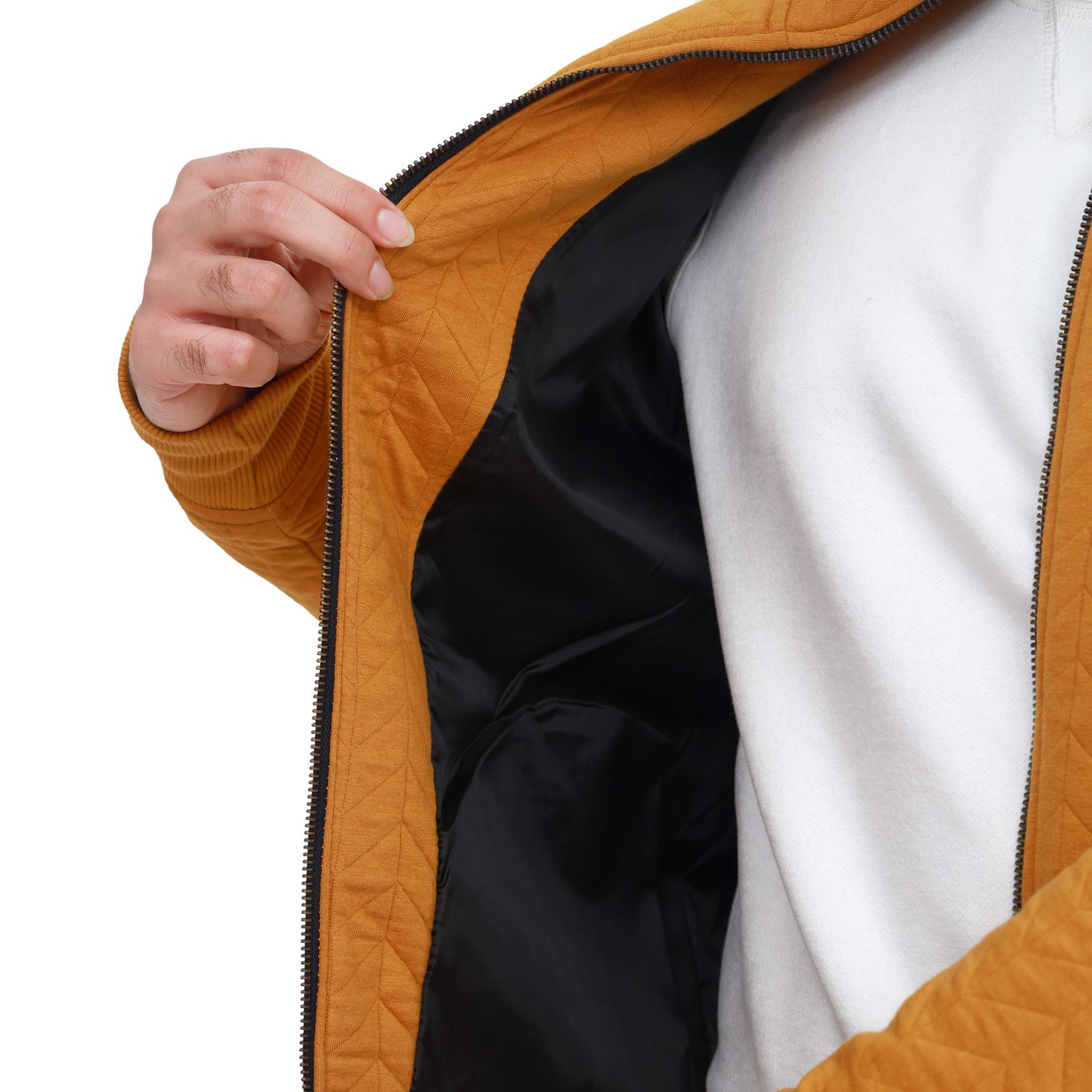 Men’s Mustard Quilted Winter Jacket – Premium UK Fit