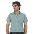 Men's Grey Printed Polo Shirt