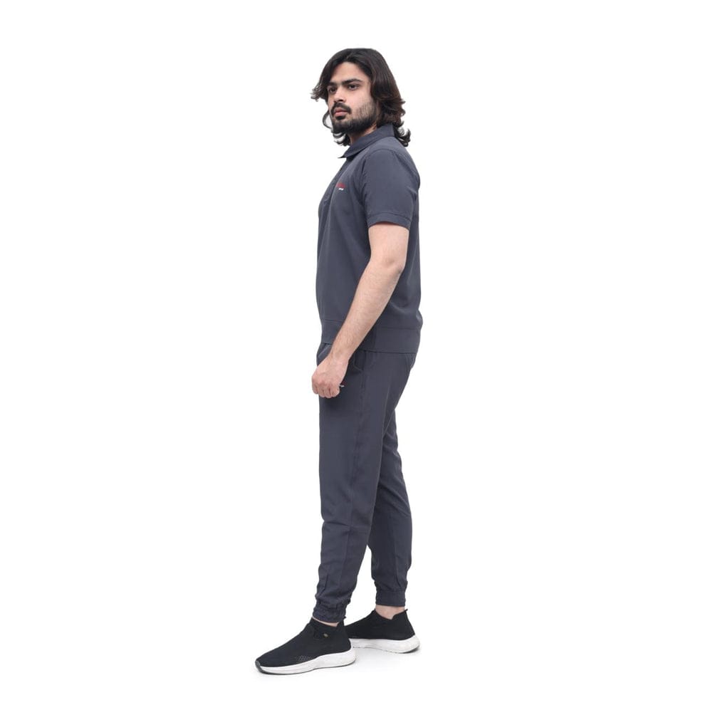 Men's Grey Micro Stretch Dry Fit Track Suit