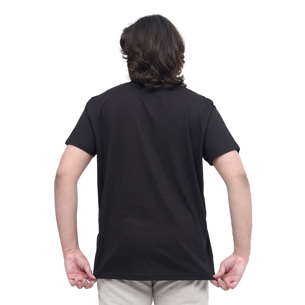 Men's Black Plain T-shirt