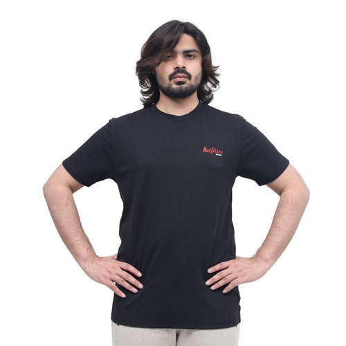 Men's Black Plain T-shirt