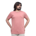 Men's Pink Plain T-shirt