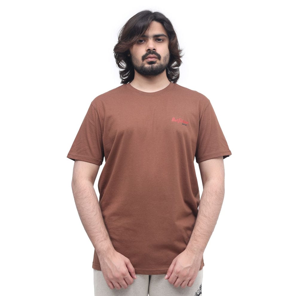 Men's Brown Plain T- Shirt