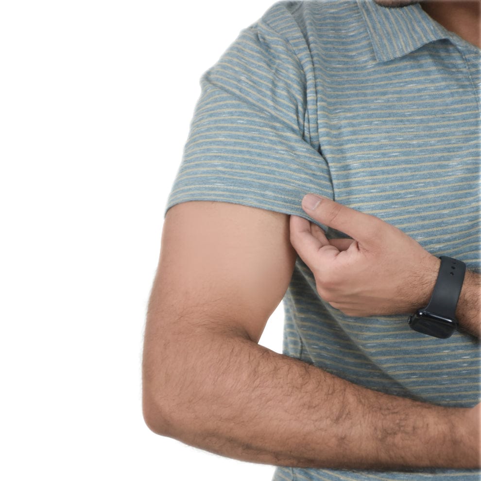 Men's Grey Printed Polo Shirt