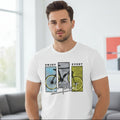Men's White Printed T Shirts