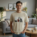 Men's Beige Printed T Shirt